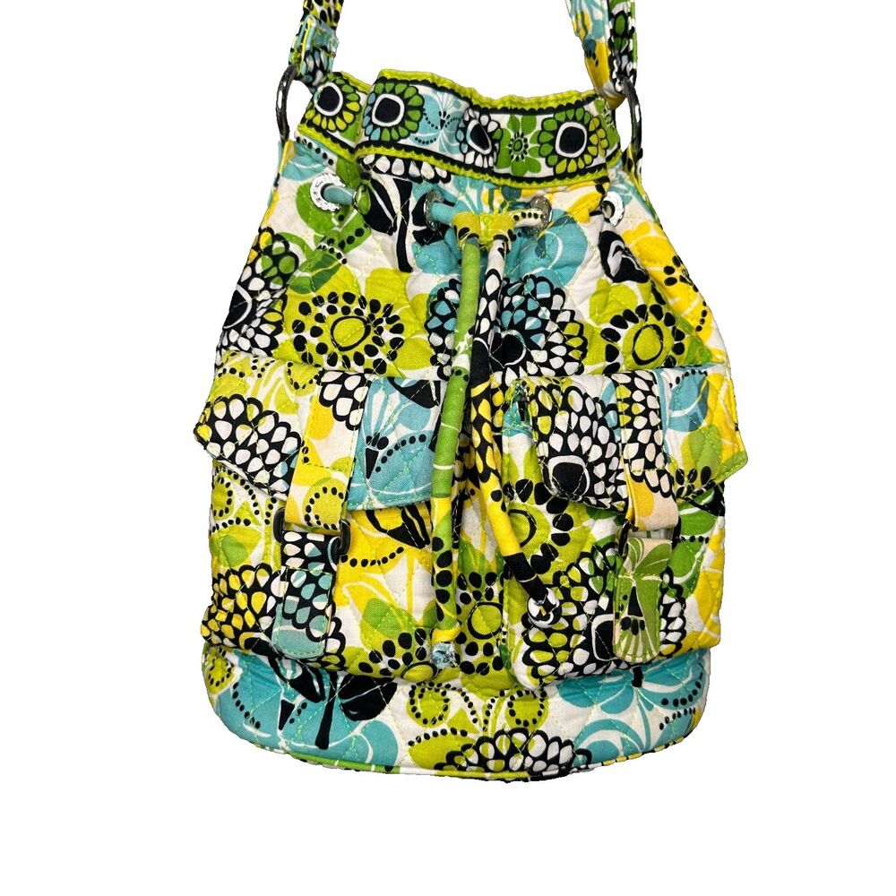 Vera Bradley Limes Up Quilted Bucket Bag